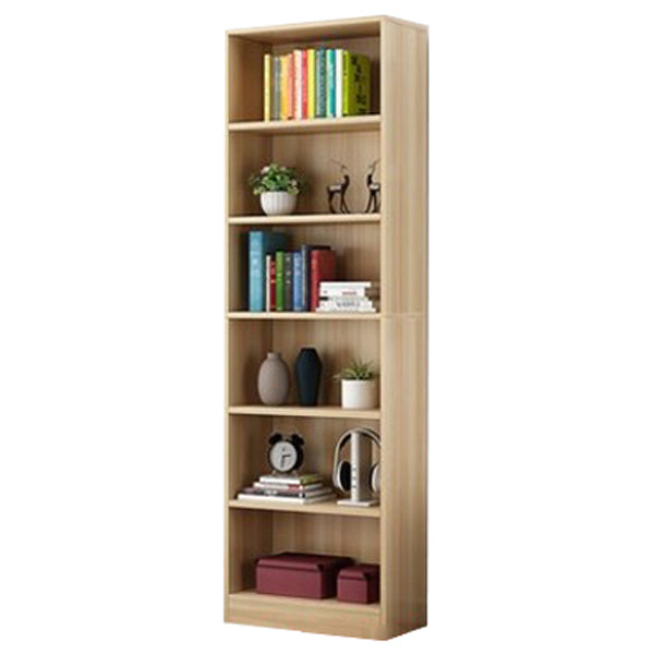 Manufactured Wood Standard Bookshelf Contemporary Closed Back Vertical Bookshelf