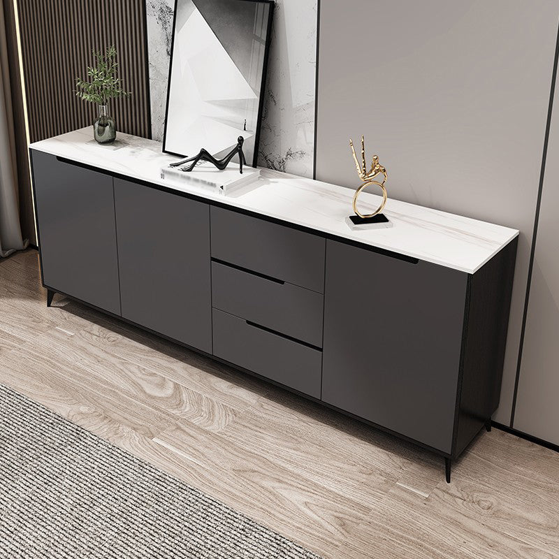 Contemporary Engineered Wood Sideboard Storage Sideboard for Dining Room