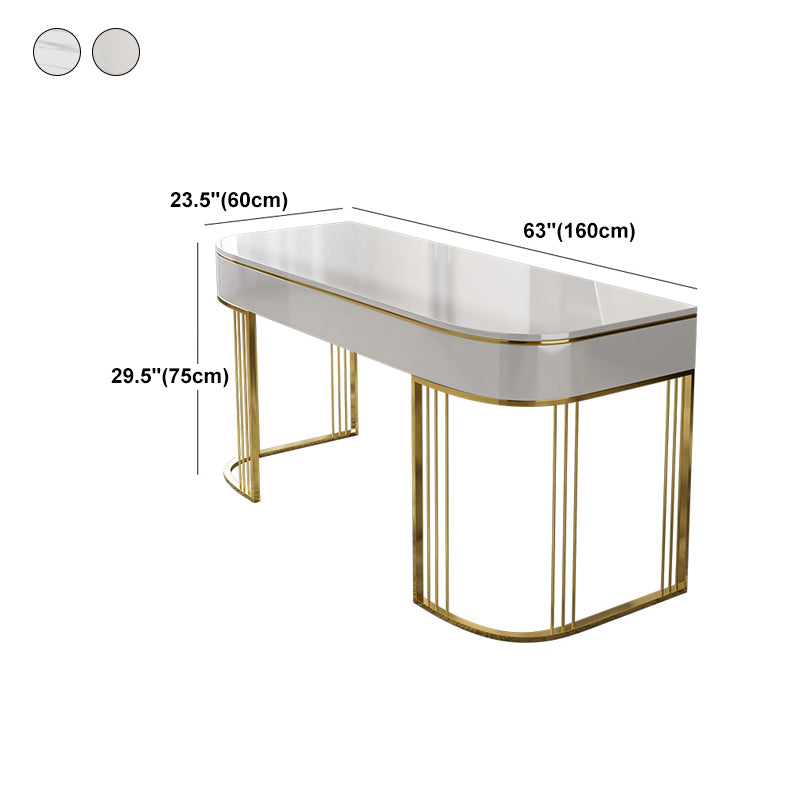 Bedroom Writing Table Luxury Style Rectangular Shaped Work Desk