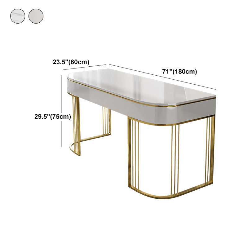 Bedroom Writing Table Luxury Style Rectangular Shaped Work Desk