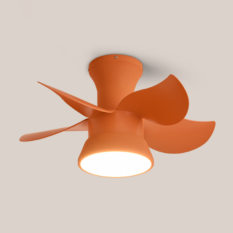 Ceiling Fan Light Metal LED Nordic Ceiling Flush Mount for Kids Bedroom