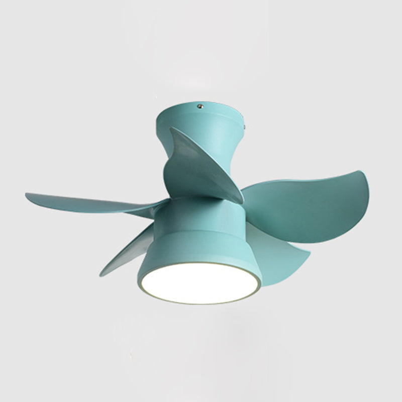 Ceiling Fan Light Metal LED Nordic Ceiling Flush Mount for Kids Bedroom