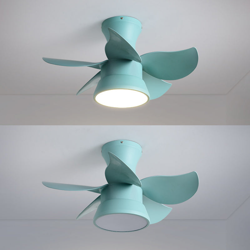 Ceiling Fan Light Metal LED Nordic Ceiling Flush Mount for Kids Bedroom