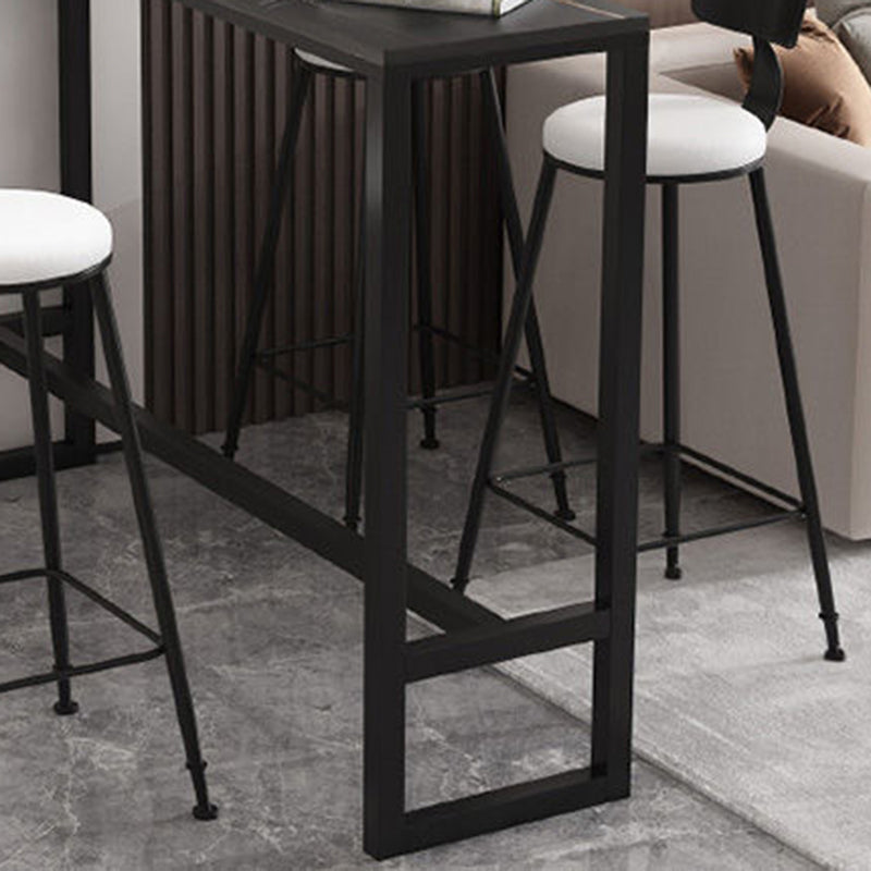 Modern Bar Table Stone Top 42-inch Height Pub Table for Dining Room