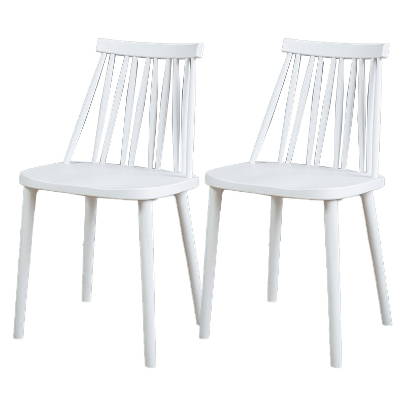 Modern Style Side Chair Plastic Windsor Back Dining Side Chair