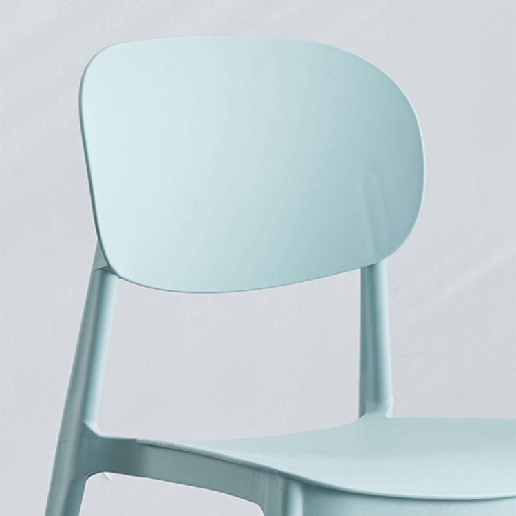 Plastic Contemporary Side Chair Open Back Kitchen Dining Room Chair