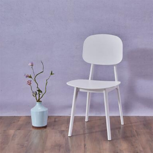 Contemporary Open Back Chair Plastic Dining Side Chair for Home