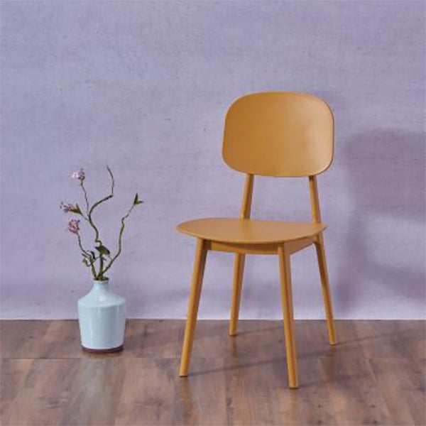 Contemporary Open Back Chair Plastic Dining Side Chair for Home