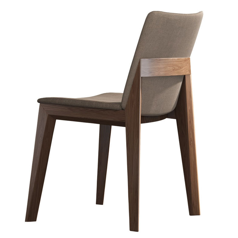 Armless Kitchen Side Chairs Modern Ash Wood Dining Chairs for Dining Room