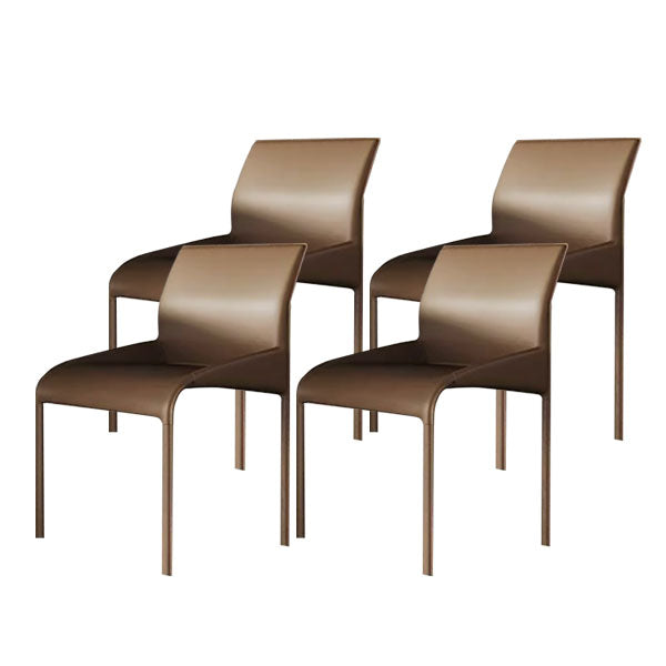 Dining Chairs Faux Leather Modern Side Chairs for Dining Room