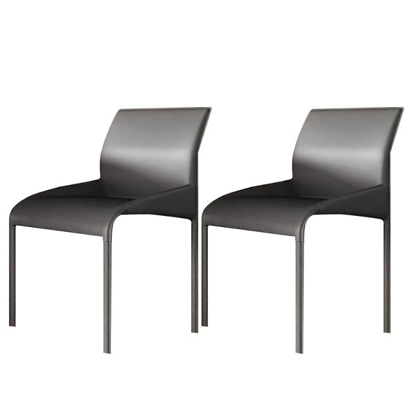 Dining Chairs Faux Leather Modern Side Chairs for Dining Room