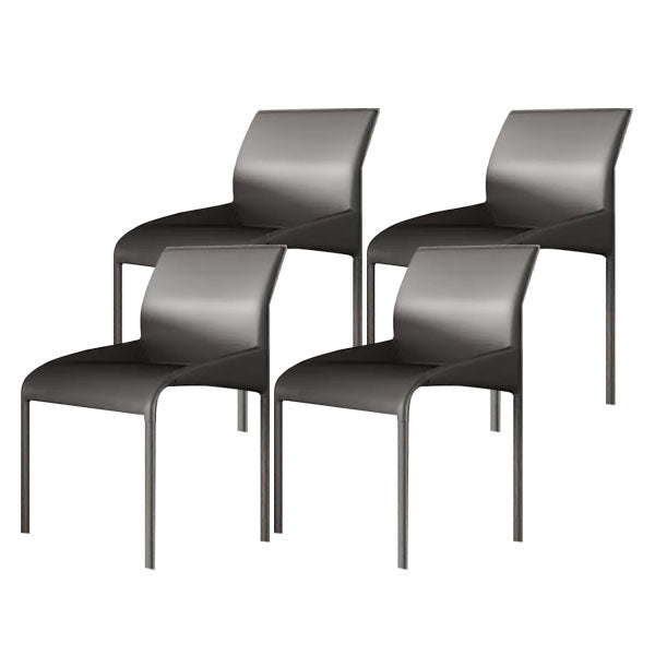 Dining Chairs Faux Leather Modern Side Chairs for Dining Room