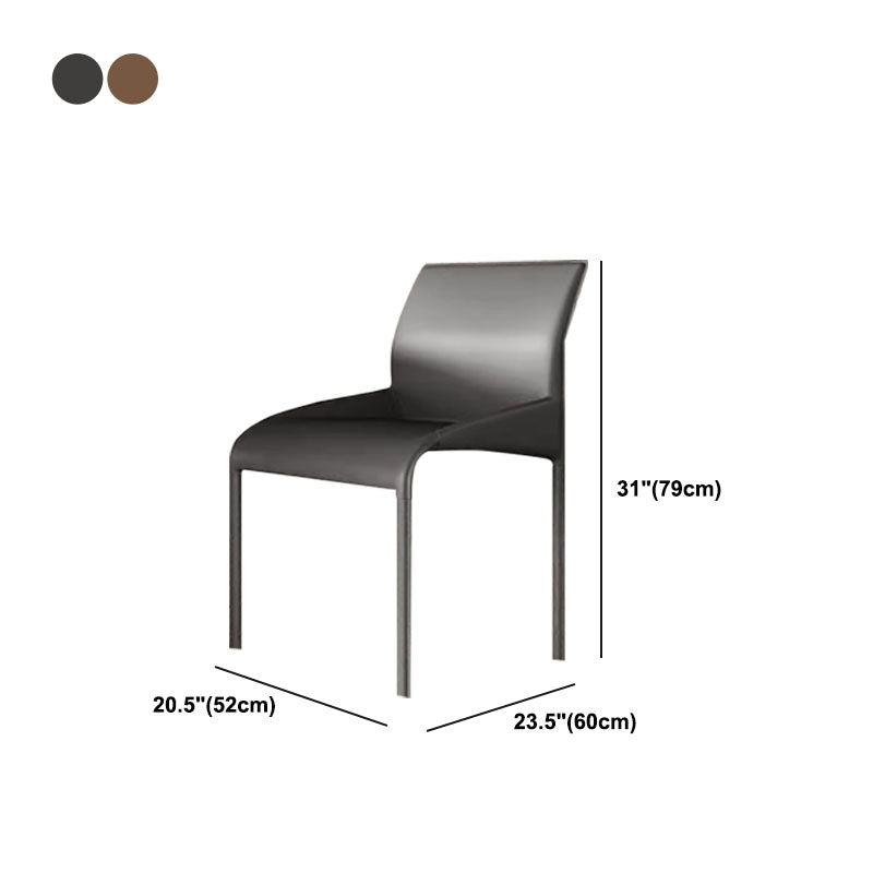 Dining Chairs Faux Leather Modern Side Chairs for Dining Room