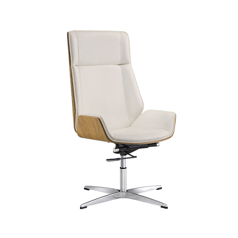 Modern Fixed Arms Managers Chair Height-adjustable Swivel Ergonomic Executive Chair