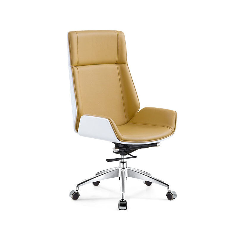 Modern Fixed Arms Managers Chair Height-adjustable Swivel Ergonomic Executive Chair