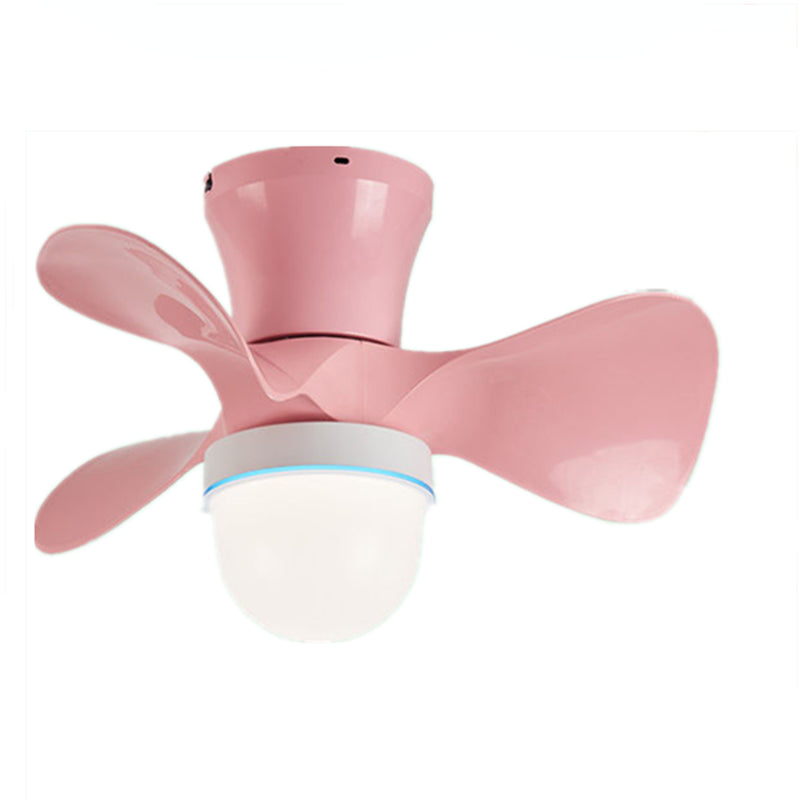 Chlidren Ceiling Fan Light LED Ceiling Mount Lamp with Silica Gel Shade for Kid's Room