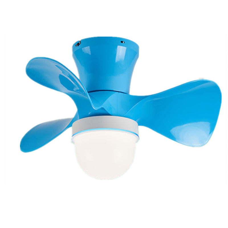 Chlidren Ceiling Fan Light LED Ceiling Mount Lamp with Silica Gel Shade for Kid's Room