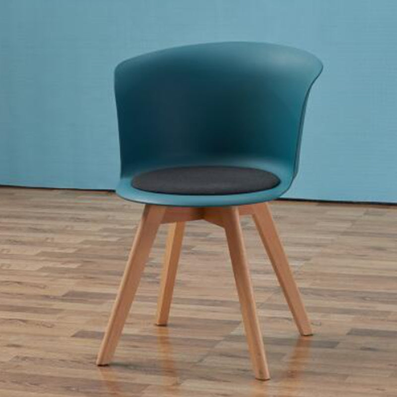 Contemporary Style Side Chair Oak Solid Wood Dining Side Chair