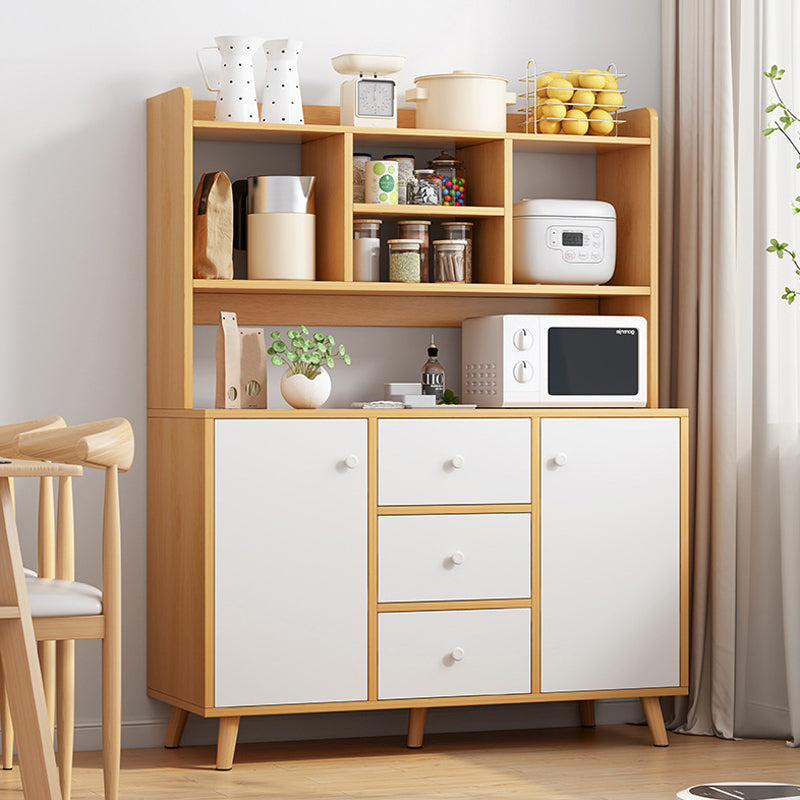 Modern Style Side Board with Drawers and Storage Cabinets for Dining Room 1 Piece