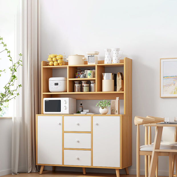 Modern Style Side Board with Drawers and Storage Cabinets for Dining Room 1 Piece