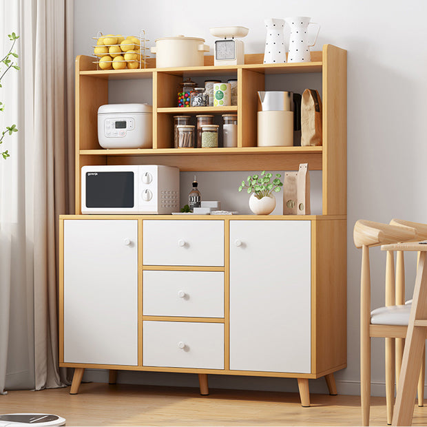 Modern Style Side Board with Drawers and Storage Cabinets for Dining Room 1 Piece