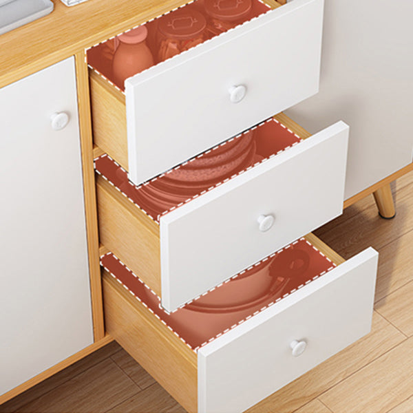 Modern Style Side Board with Drawers and Storage Cabinets for Dining Room 1 Piece