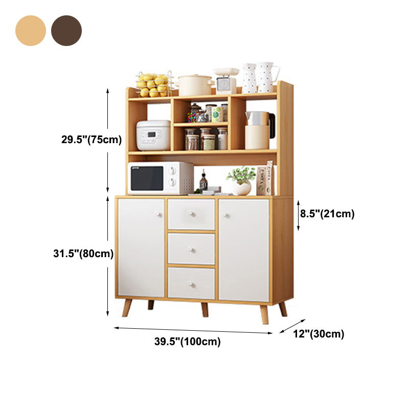 Modern Style Side Board with Drawers and Storage Cabinets for Dining Room 1 Piece