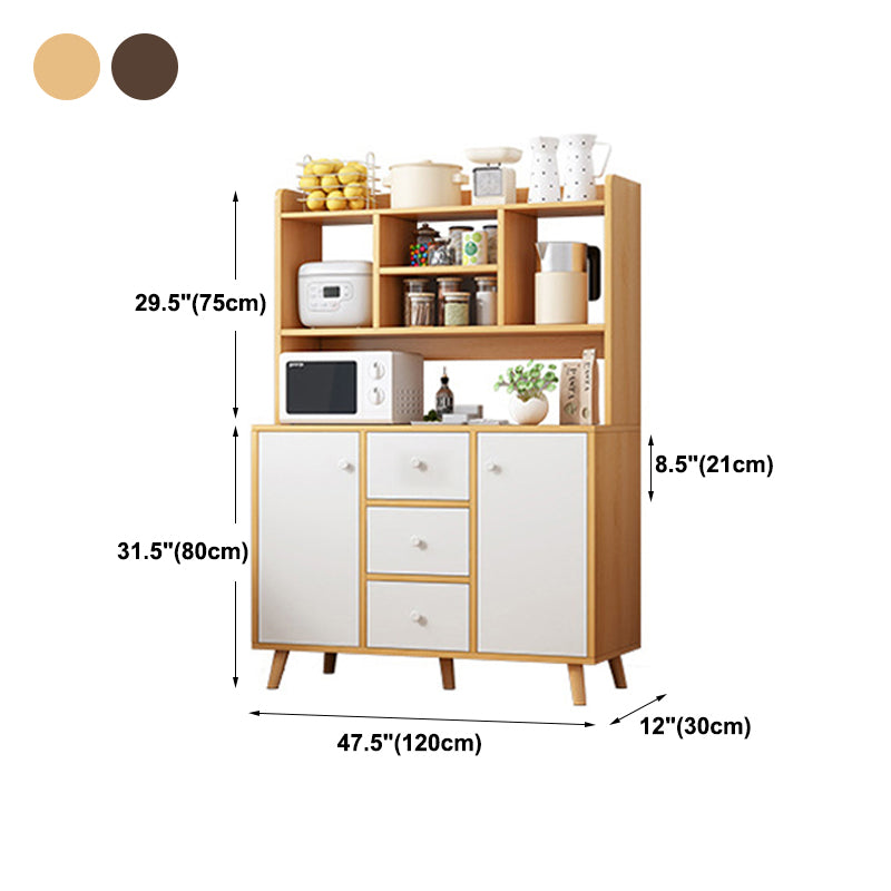 Modern Style Side Board with Drawers and Storage Cabinets for Dining Room 1 Piece