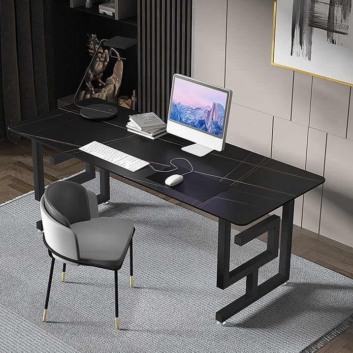 Rectangular Home Office Writing Desk Industrial Style Sled Office Desk