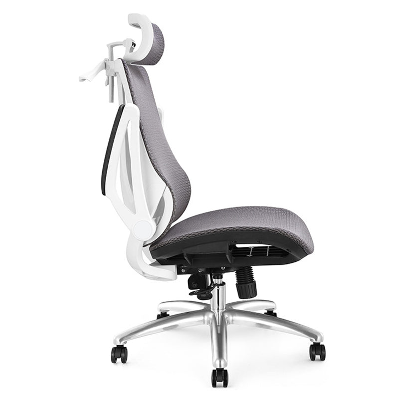 Modern Black and White Chair Home Office Chair with Metal Base