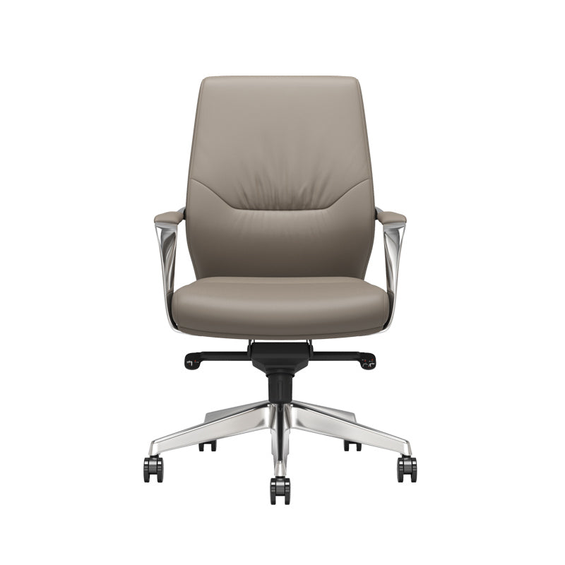 Contemporary Office Chair Lumbar Support No Distressing Fixed Arms Chair