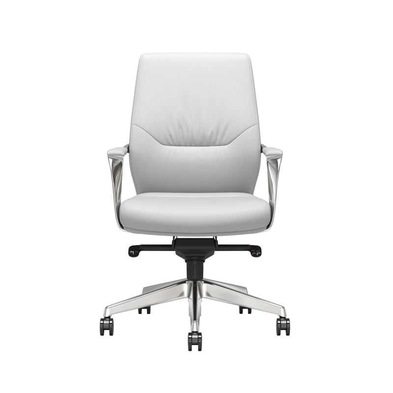 Contemporary Office Chair Lumbar Support No Distressing Fixed Arms Chair