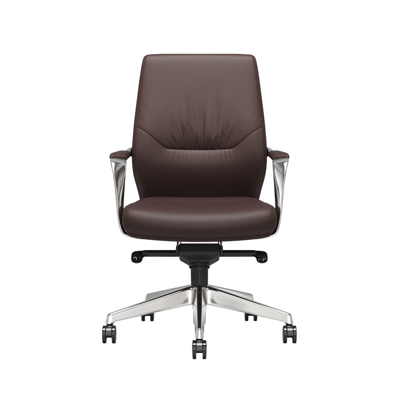 Contemporary Office Chair Lumbar Support No Distressing Fixed Arms Chair