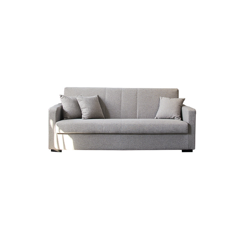 Contemporary Square Arm Slipcovered with Storage Cotton Seating