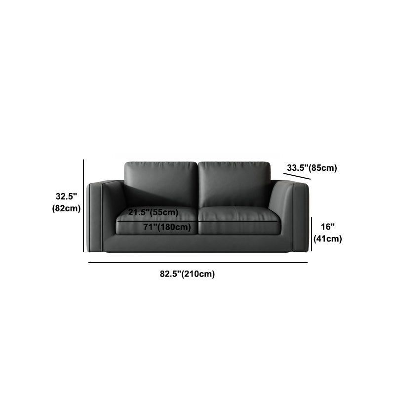 Cushions Sofa 33.46" D x 32.28" H Square Arm Sofa for Living Room