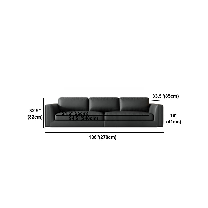 Cushions Sofa 33.46" D x 32.28" H Square Arm Sofa for Living Room