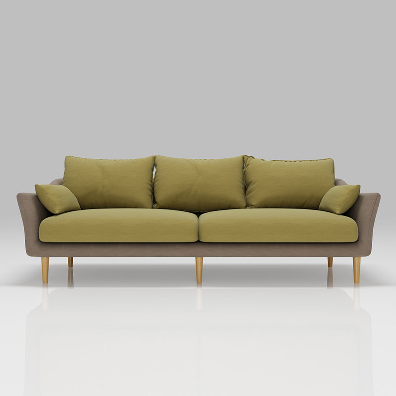 Contemporary Cushions Standard Sloped Arm Living Room 3-seater Sofa