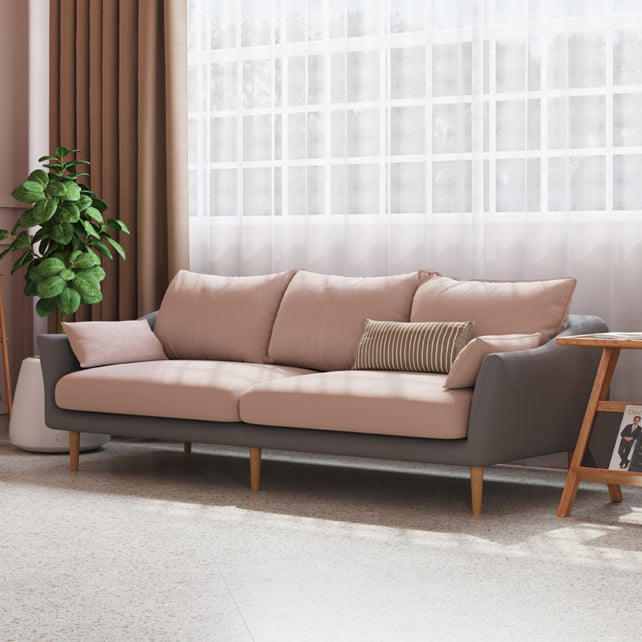 Contemporary Cushions Standard Sloped Arm Living Room 3-seater Sofa