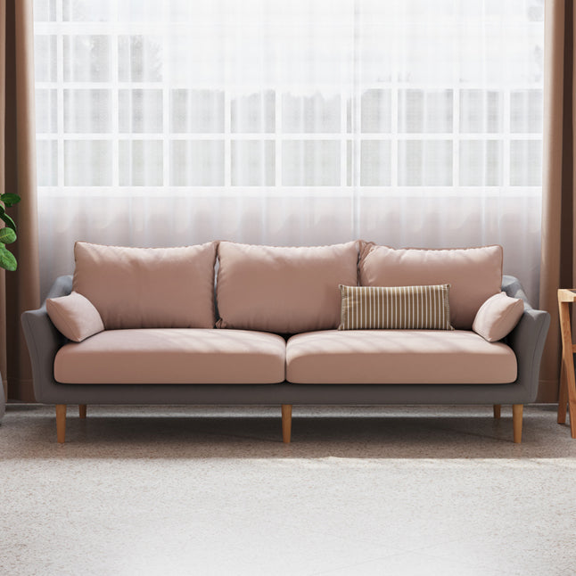 Contemporary Cushions Standard Sloped Arm Living Room 3-seater Sofa