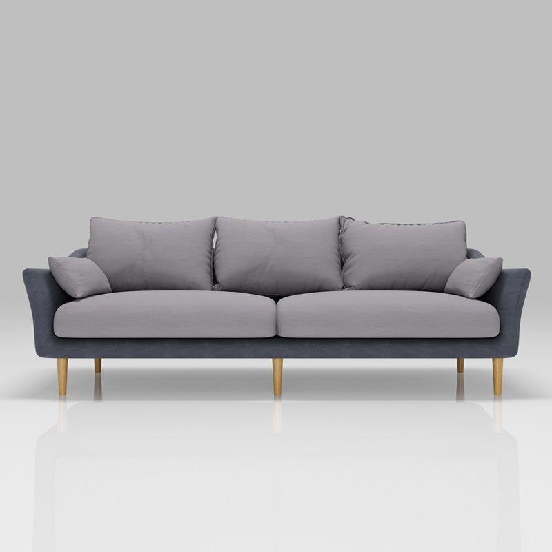 Contemporary Cushions Standard Sloped Arm Living Room 3-seater Sofa