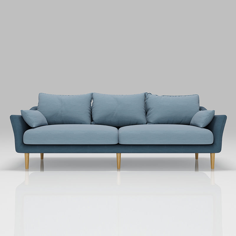 Contemporary Cushions Standard Sloped Arm Living Room 3-seater Sofa