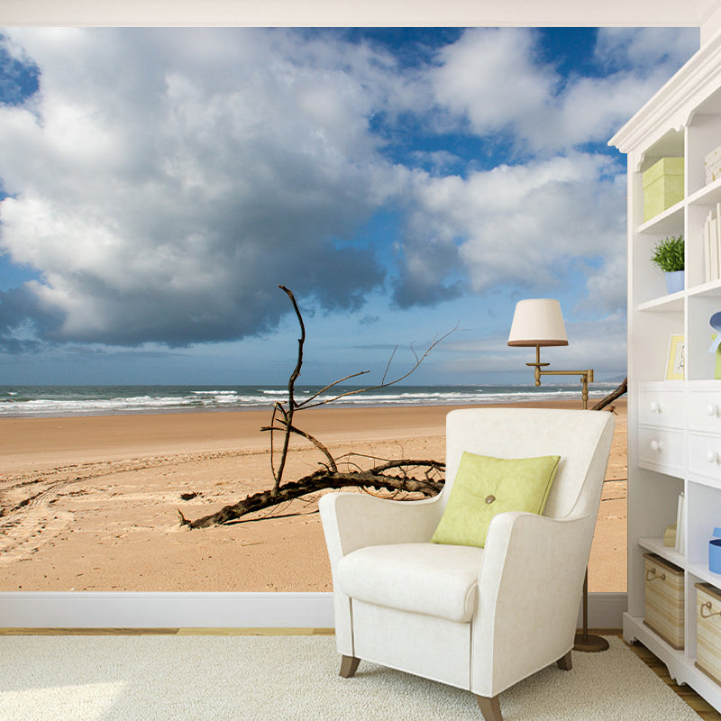 Sea Beach Coastal Environmental Wallpaper Living Room Wall Mural