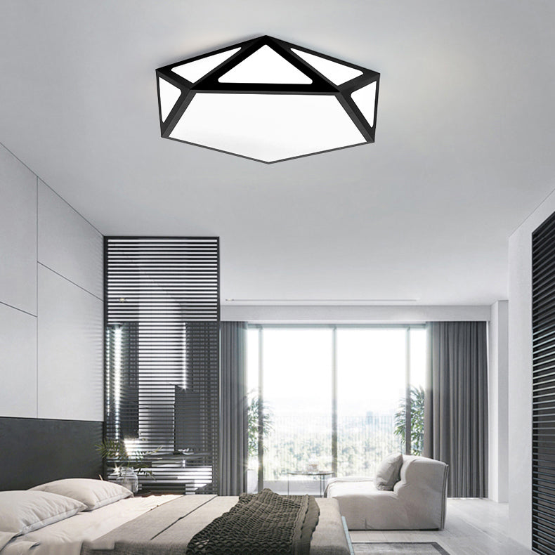 Modern Metal Ceiling Light LED Flush Mount Ceiling Lamp for Living Room