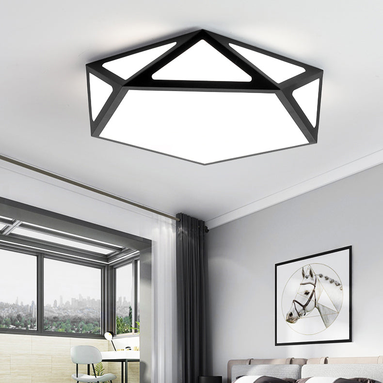 Modern Metal Ceiling Light LED Flush Mount Ceiling Lamp for Living Room