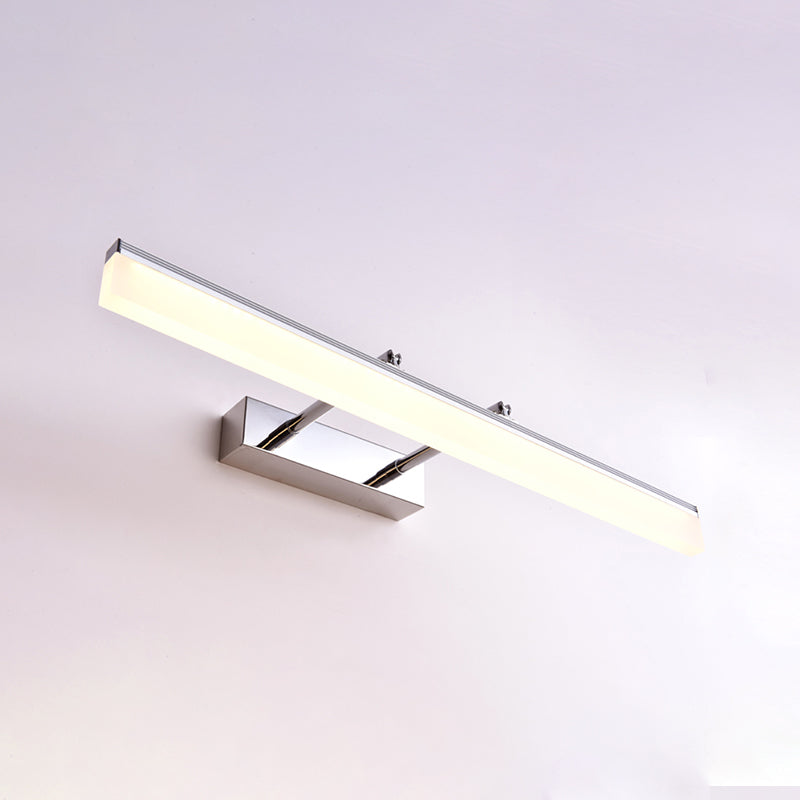 Metal Linear Wall Mount Lighting Modern 1 Light Swing Arm Mirror Wall Mount Light Fixture