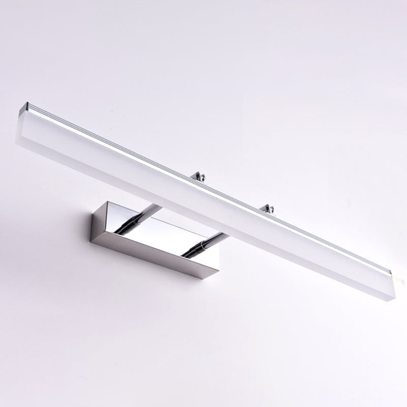 Metal Linear Wall Mount Lighting Modern 1 Light Swing Arm Mirror Wall Mount Light Fixture