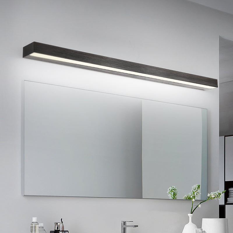 Postmodern Aluminum Vanity Light Straight 1 Light LED Mirror Light for Bathroom