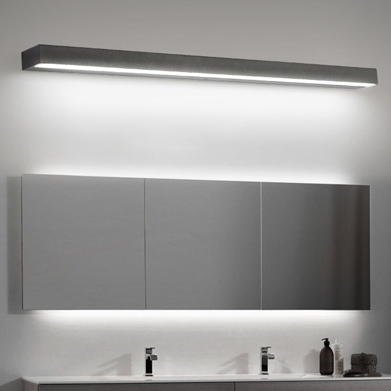 Postmodern Aluminum Vanity Light Straight 1 Light LED Mirror Light for Bathroom