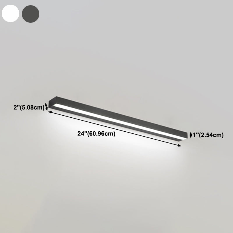 Postmodern Aluminum Vanity Light Straight 1 Light LED Mirror Light for Bathroom