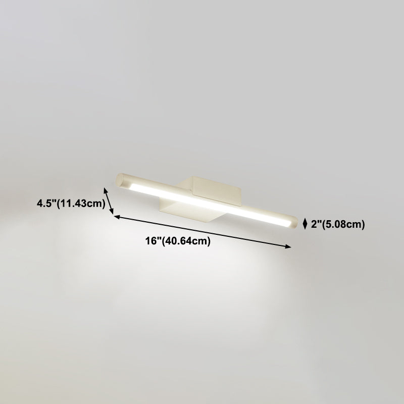 Postmodern Aluminum Vanity Light Straight 1 Light LED Mirror Light for Bathroom